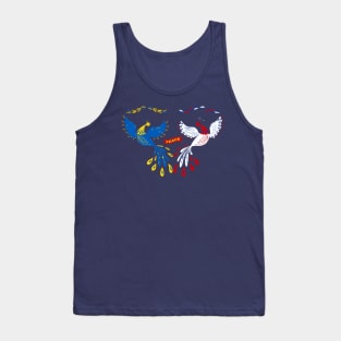 Ukrainian Russian Peace Bird Tank Top